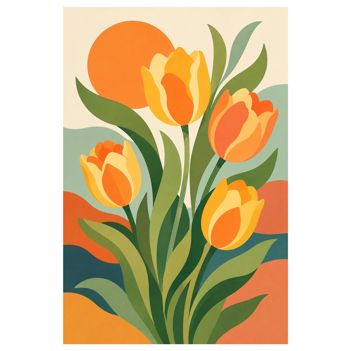 Paint By Numbers - Golden Tulips