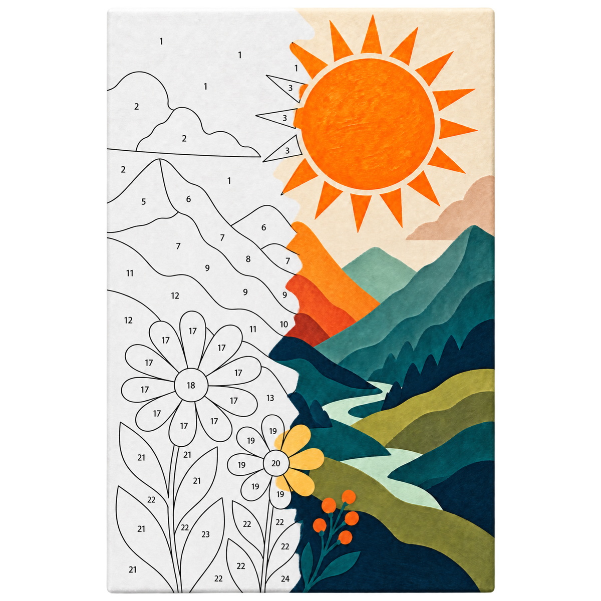 Paint By Numbers - Mountain Paradise