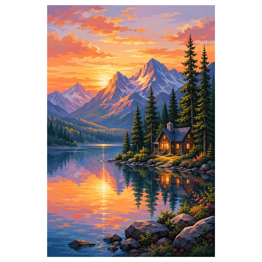 Paint By Numbers - Alpine Serenity