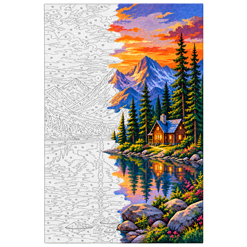Paint By Numbers - Alpine Serenity