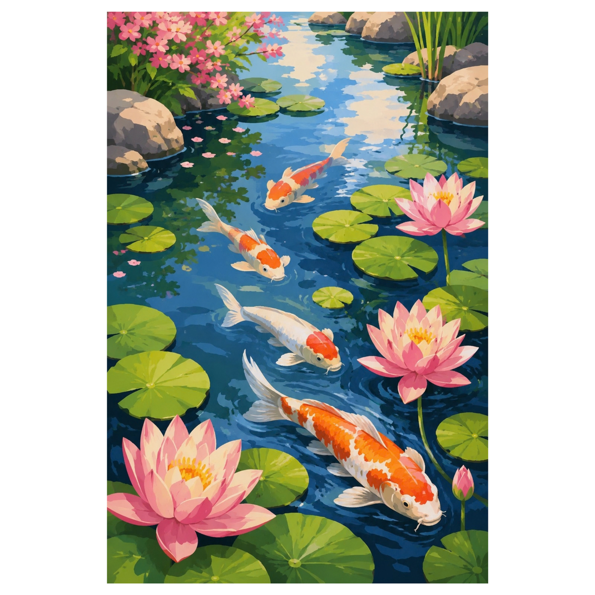 Paint By Numbers - Koi Pond