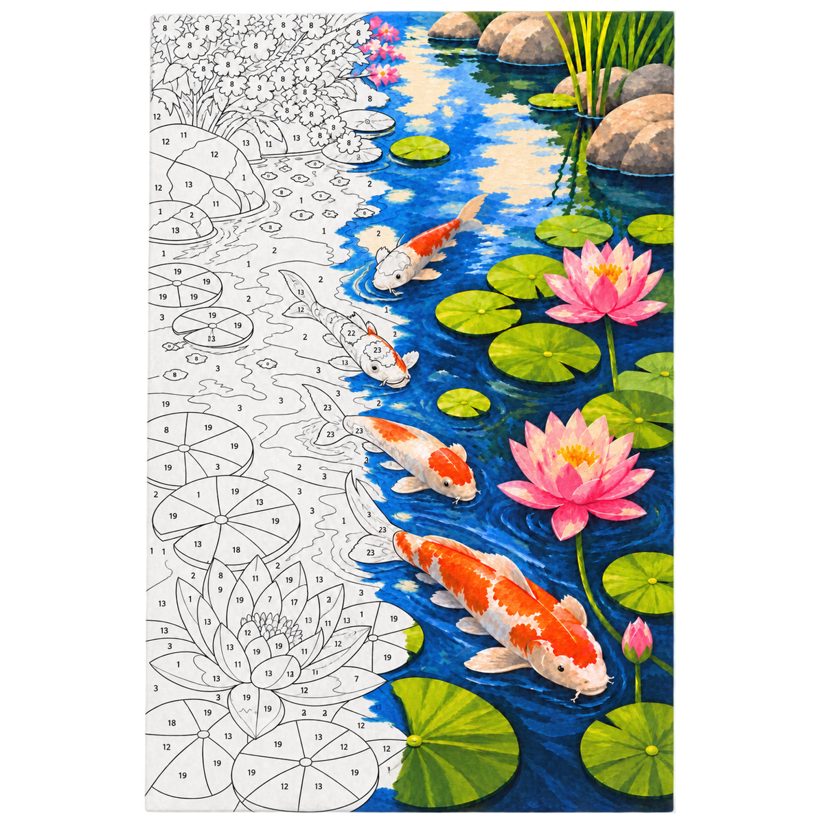 Paint By Numbers - Koi Pond