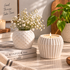 Candle Holder + Planter Set - Silicone Mold - Gypsum Mold Kit