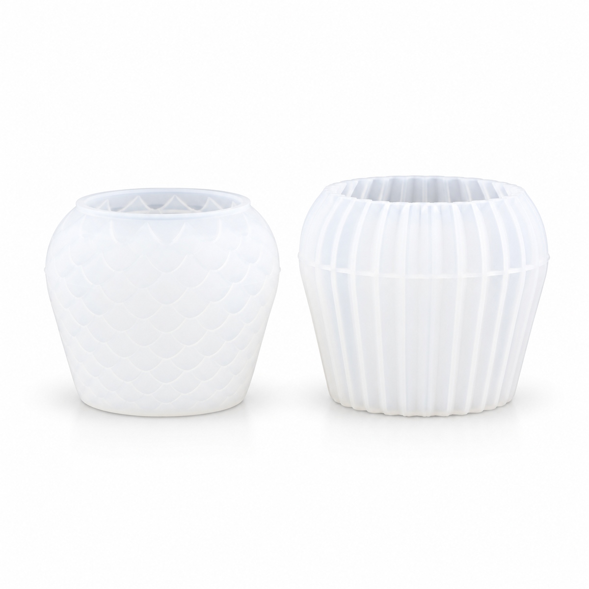 Candle Holder + Planter Set - Silicone Mold - Gypsum Mold Kit